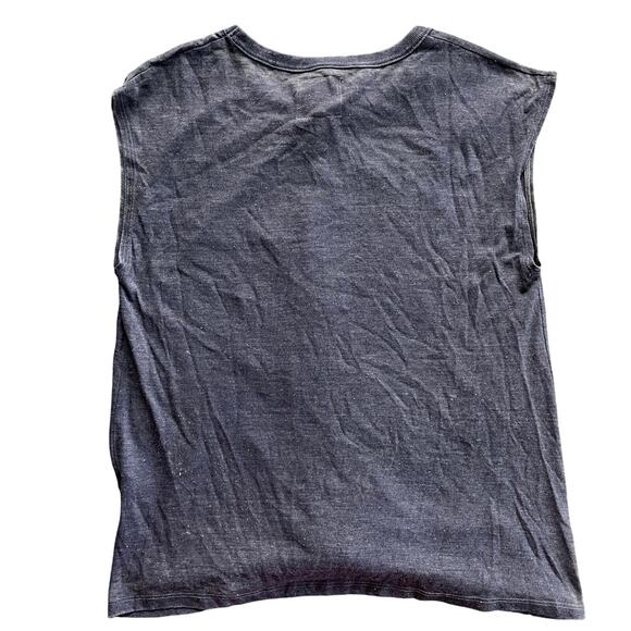 NWT Chaser Womens Sleeveless Top Twist Front Triblend Tee Loungewear Size Medium - Picture 2 of 6